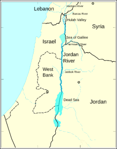 color map of Israel